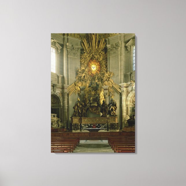 The chair of St. Peter, 1665 Canvas Print (Front)
