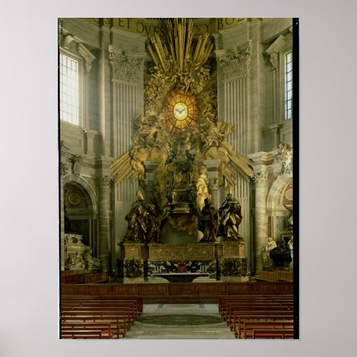 The chair of St Peter 1665 Poster