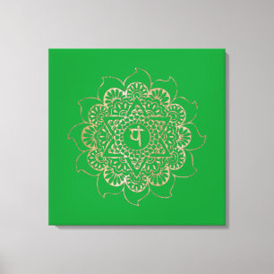 The Chakras Anahata - Wrapped Canvas Print