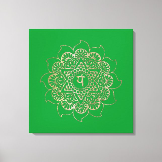 The Chakras Anahata - Wrapped Canvas Print (Front)