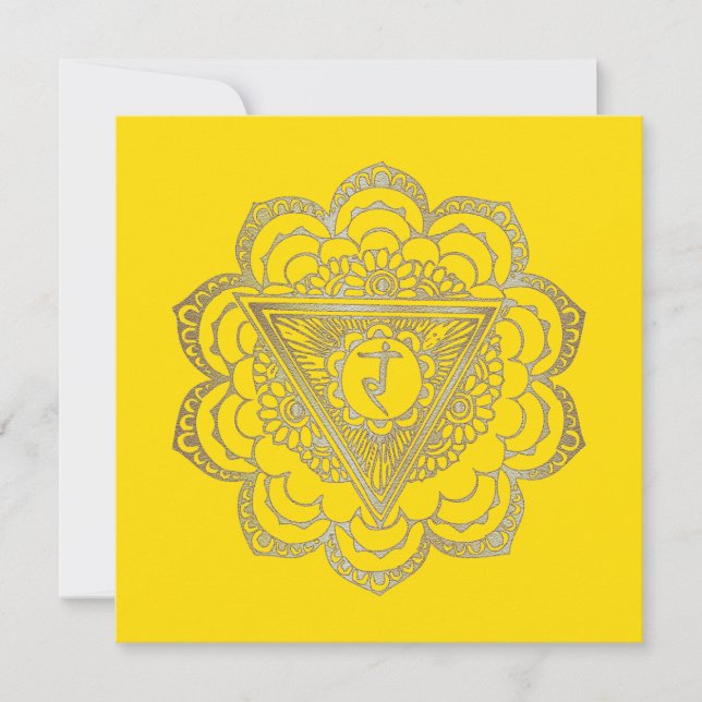 The Chakras Manipura - Greeting Card (Front)