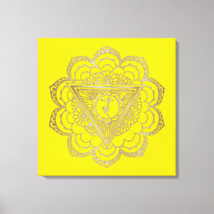 The Chakras Manipura - Wrapped Canvas Print