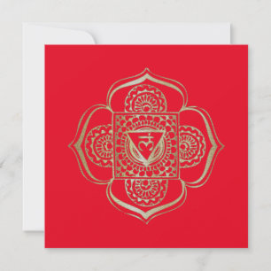 The Chakras Muladhara - Greeting Card