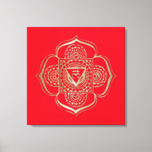 The Chakras Muladhara - Wrapped Canvas Print