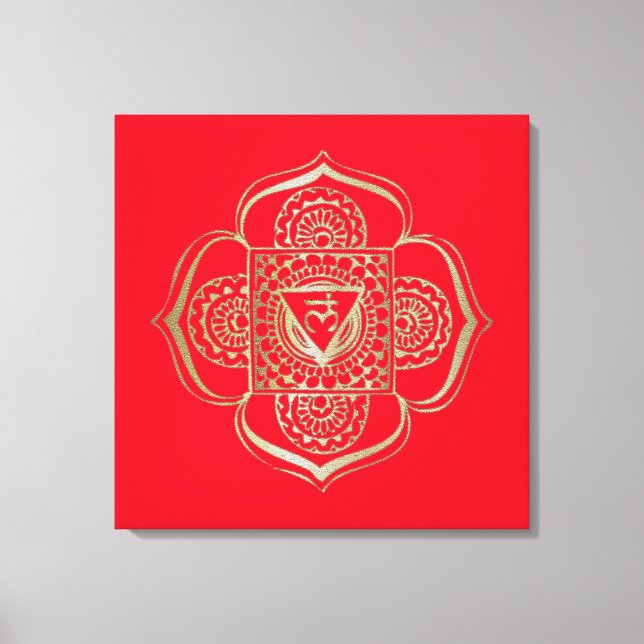 The Chakras Muladhara - Wrapped Canvas Print (Front)