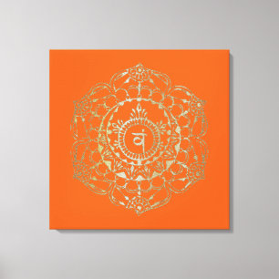 The Chakras Svadhistana - Wrapped Canvas Print