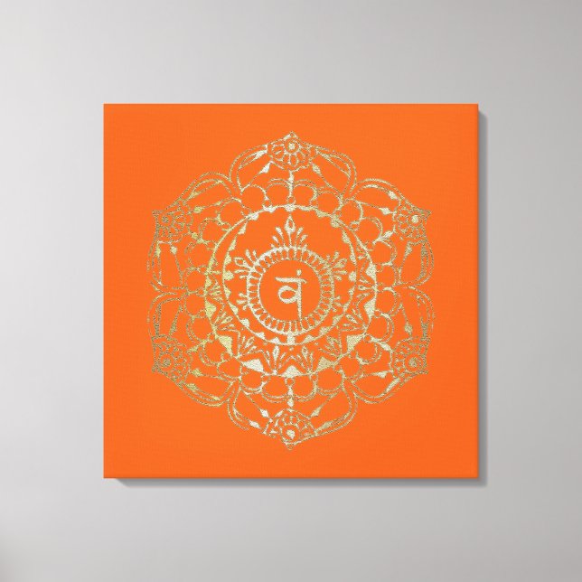 The Chakras Svadhistana - Wrapped Canvas Print (Front)