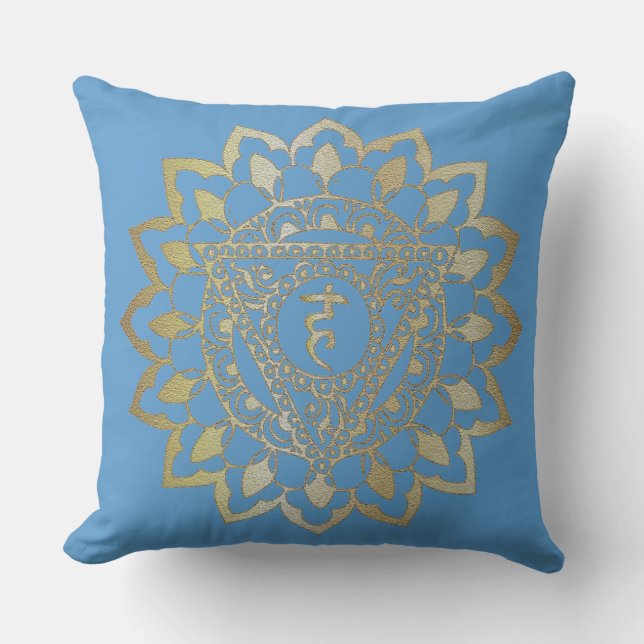 The Chakras Vishudda - Pillow (Front)