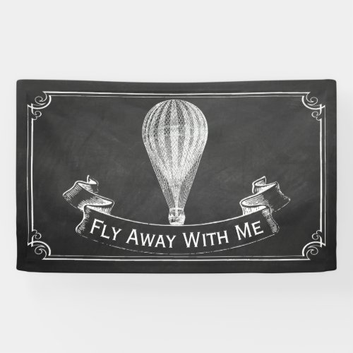 The Chalkboard Hot Air Balloon Wedding Collection Banner