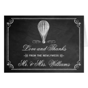 The Chalkboard Hot Air Balloon Wedding Collection Cards