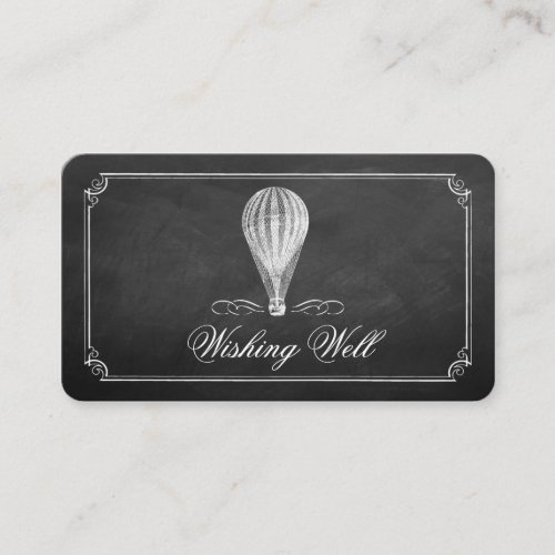The Chalkboard Hot Air Balloon Wedding Collection Enclosure Card