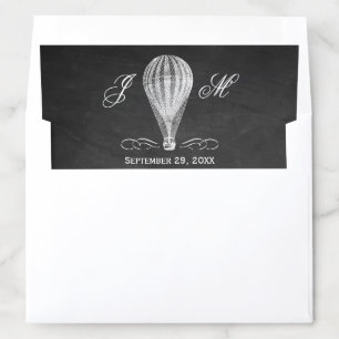 The Chalkboard Hot Air Balloon Wedding Collection Envelope Liner