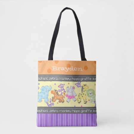 "the Chalkboard Jungle" Personalized Diaper Bag