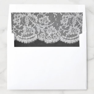 The Chalkboard & Lace Wedding Collection Envelope Liner