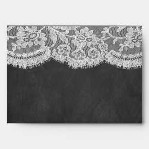 The Chalkboard & Lace Wedding Collection Envelopes