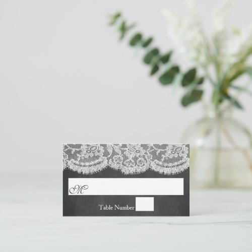 The Chalkboard  Lace Wedding Collection Place Card