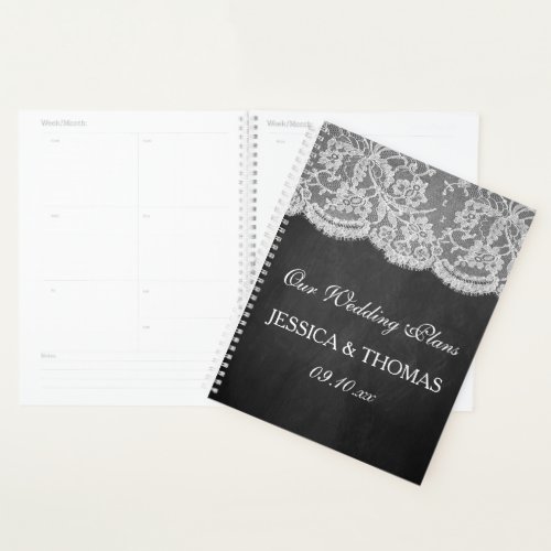The Chalkboard  Lace Wedding Collection Planner