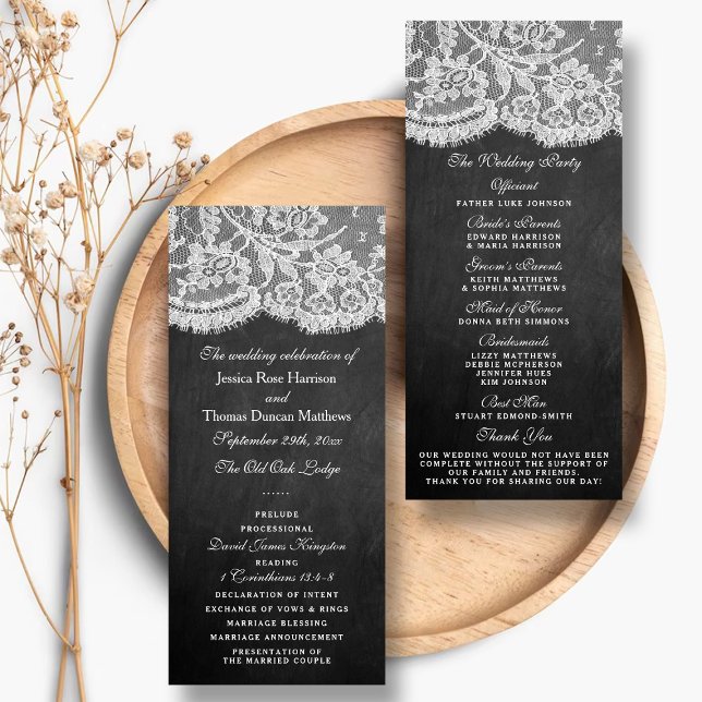 The Chalkboard & Lace Wedding Collection Programs (Creator Uploaded)
