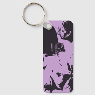 The Challengers Art and Tashi B+W (Mid Purple) Keychain