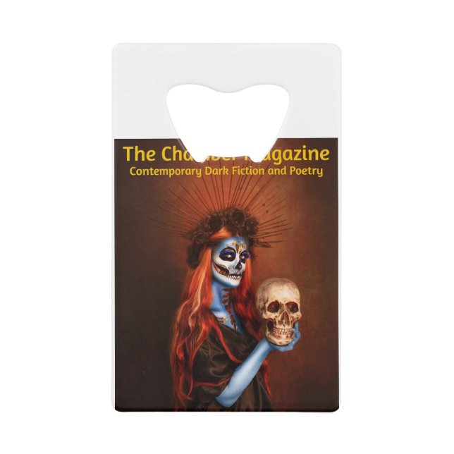The Chamber Magazine Logo Credit Card Bottle Opener (Front)