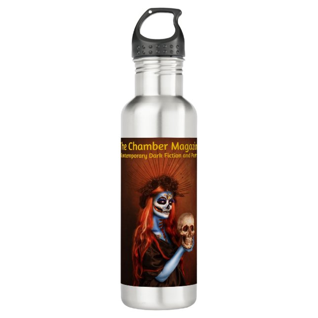 The Chamber Magazine Logo Stainless Steel Water Bottle (Front)