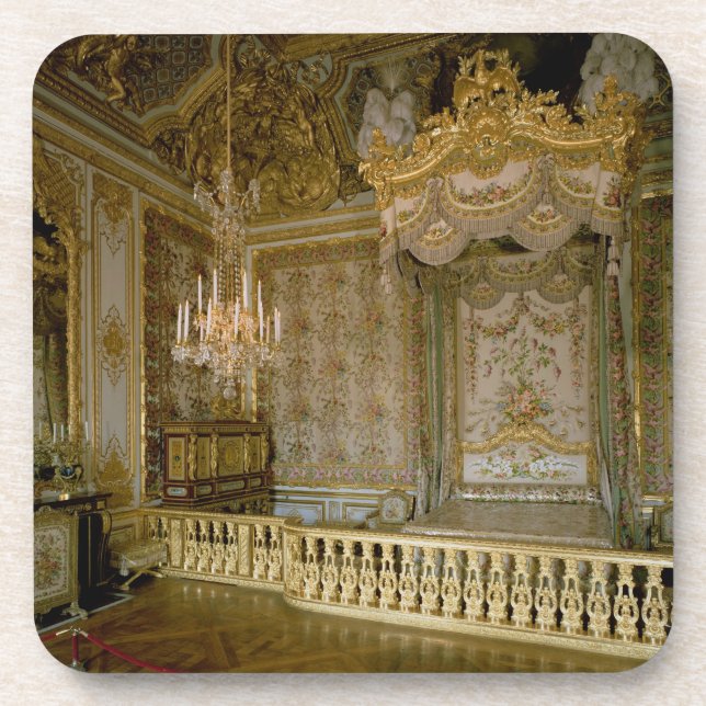 The Chambre de la Reine (Queen's Bedroom) (photo) Beverage Coaster (Front)
