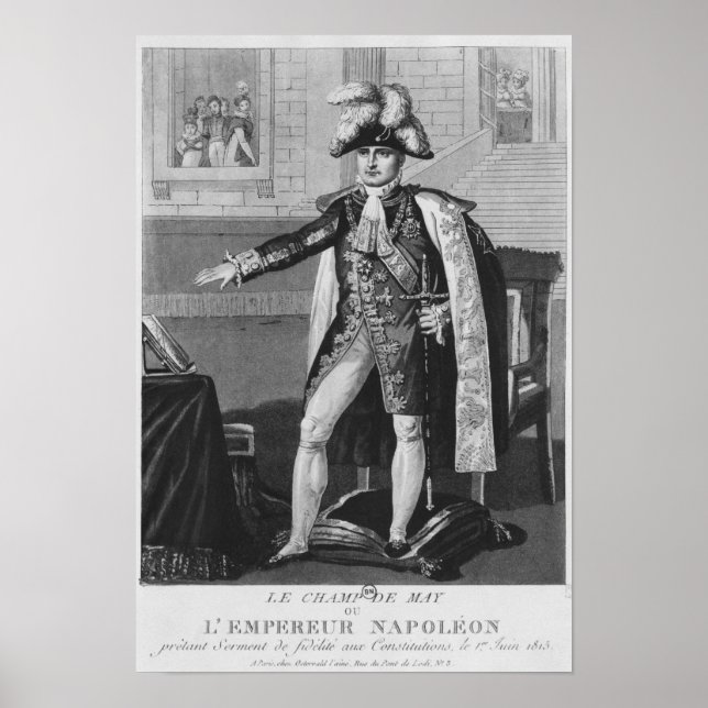 The 'Champ de Mai' or Emperor Napoleon I Poster (Front)