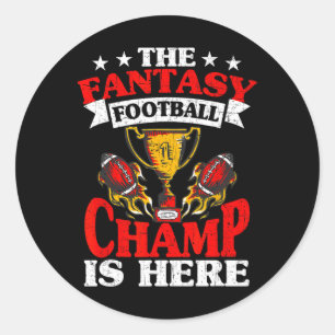 The Champ Is Here Classic Round Sticker