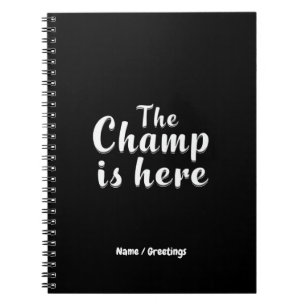  The Champ is Here Fantasy Football & Sports  Notebook