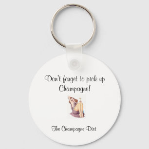 The Champagne Diet Keychain