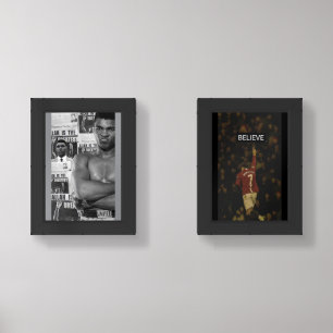 ​The Champion's Mindset: Inspire & Believe Framed  Wall Art Sets