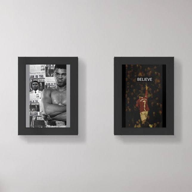 ​The Champion's Mindset: Inspire & Believe Framed  Wall Art Sets (Front)