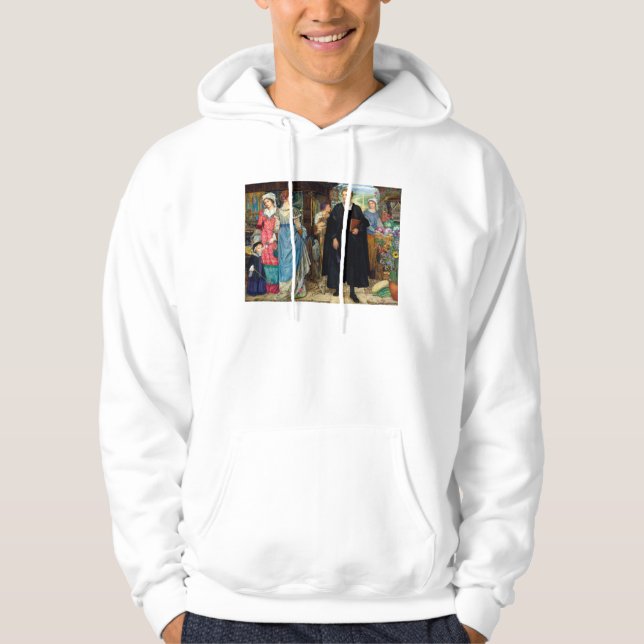 The Chance Meeting c. 1907 By Kate Elizabeth Bunce Hoodie (Front)