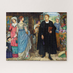 The Chance Meeting c. 1907 By Kate Elizabeth Bunce Jigsaw Puzzle