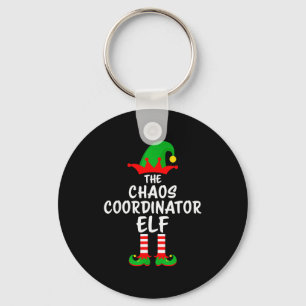 The Chaos Coordinator Elf Matching Family Christma Keychain