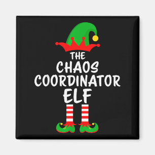 The Chaos Coordinator Elf Matching Family Christma Magnet