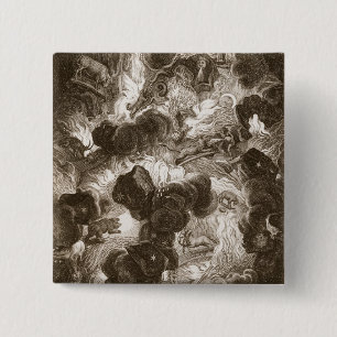 The Chaos, engraved by Bernard Picart (1673-1733), Button