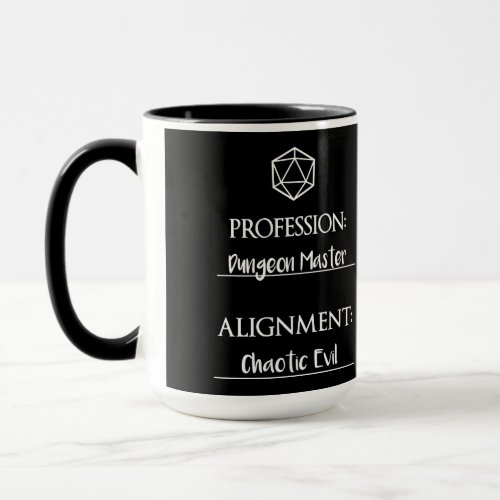 The Chaotic Evil Dungeon Master Mug