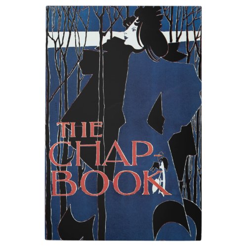 The Chap_Book  Blue Lady Metal Print