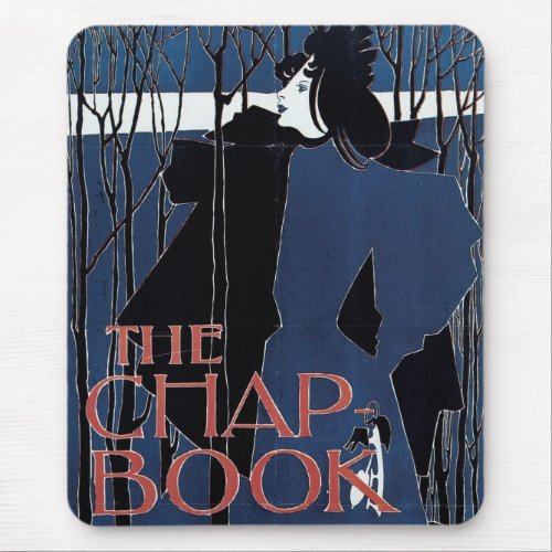 The Chap_Book  Blue Lady Mouse Pad