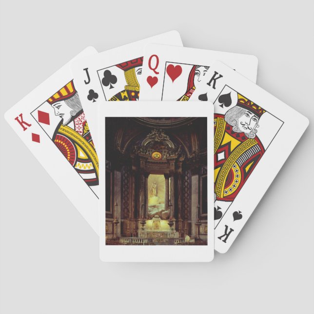 The Chapel of the Virgin, 1770's (photo) Poker Cards (Back)