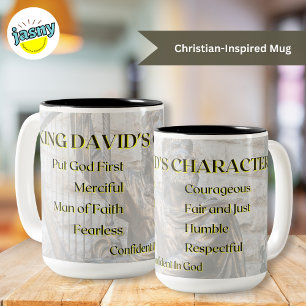 The Character Of King David Two-Tone Coffee Mug