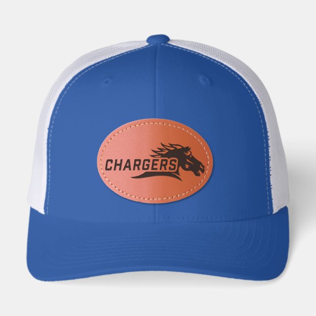 The Charger Spirit Leather Patch Hat (Front)