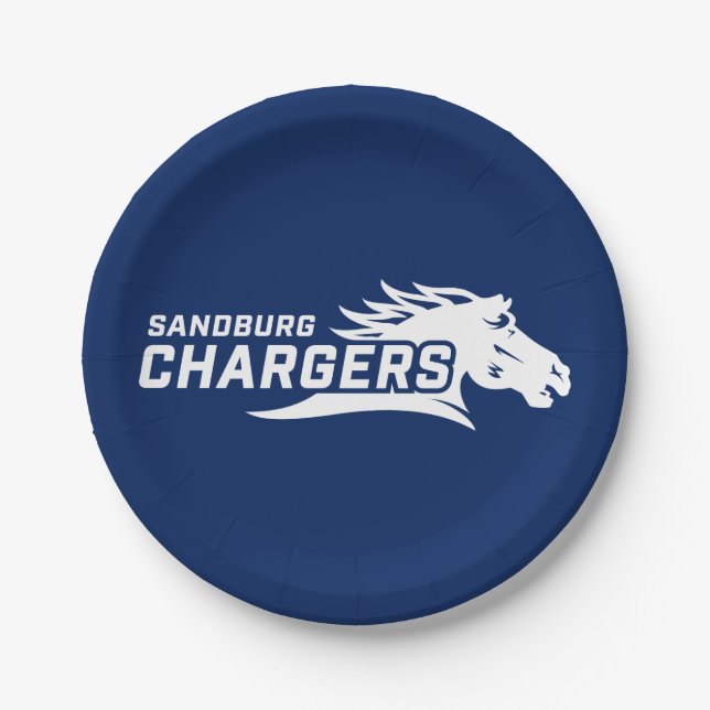 The Charger Spirit Paper Plates (Front)
