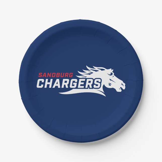 The Charger Spirit Paper Plates (Front)