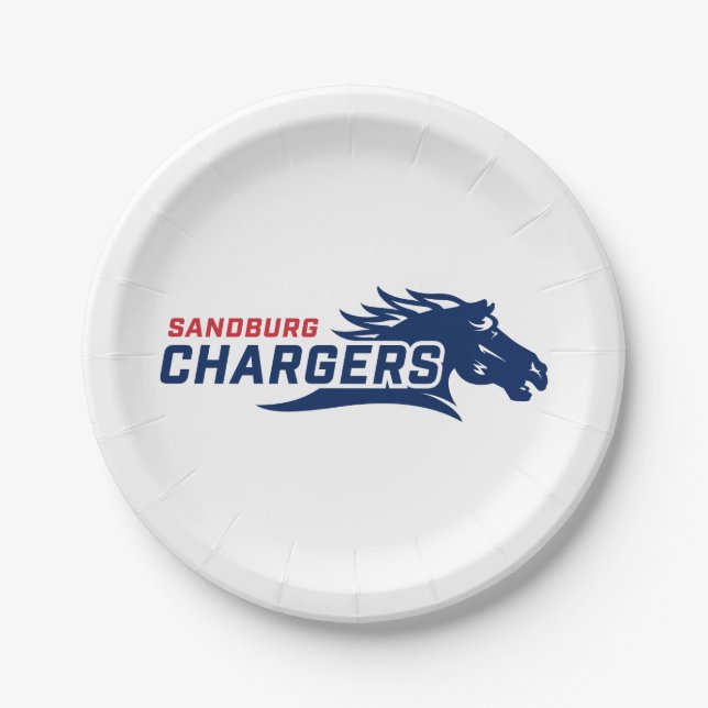 The Charger Spirit Paper Plates (Front)