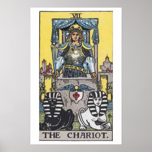 The Chariot Tarot Card Poster