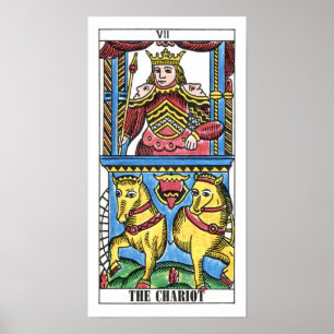 The Chariot Tarot Card Poster