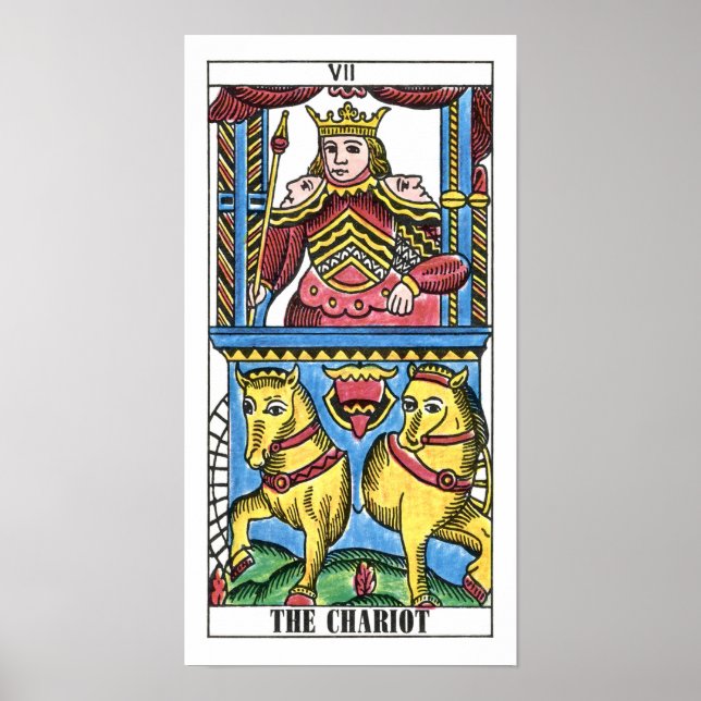 The Chariot Tarot Card Poster (Front)