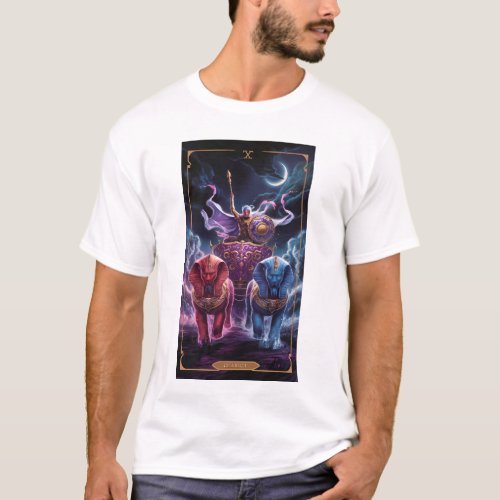 The Chariot Tarot Card T_Shirt